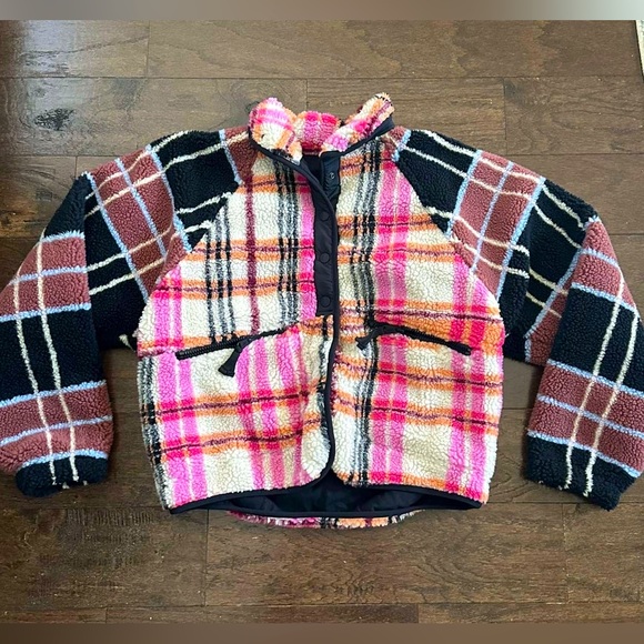 FP Movement by Free People Jackets & Blazers - Free People Movement- plaid snap fleece jacket-Small